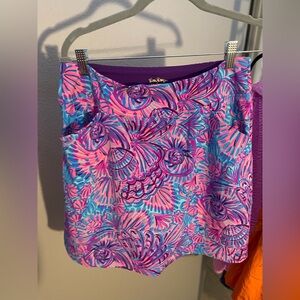 Lilly Pulitzer Luxletic Skort Multicolor Print size 8